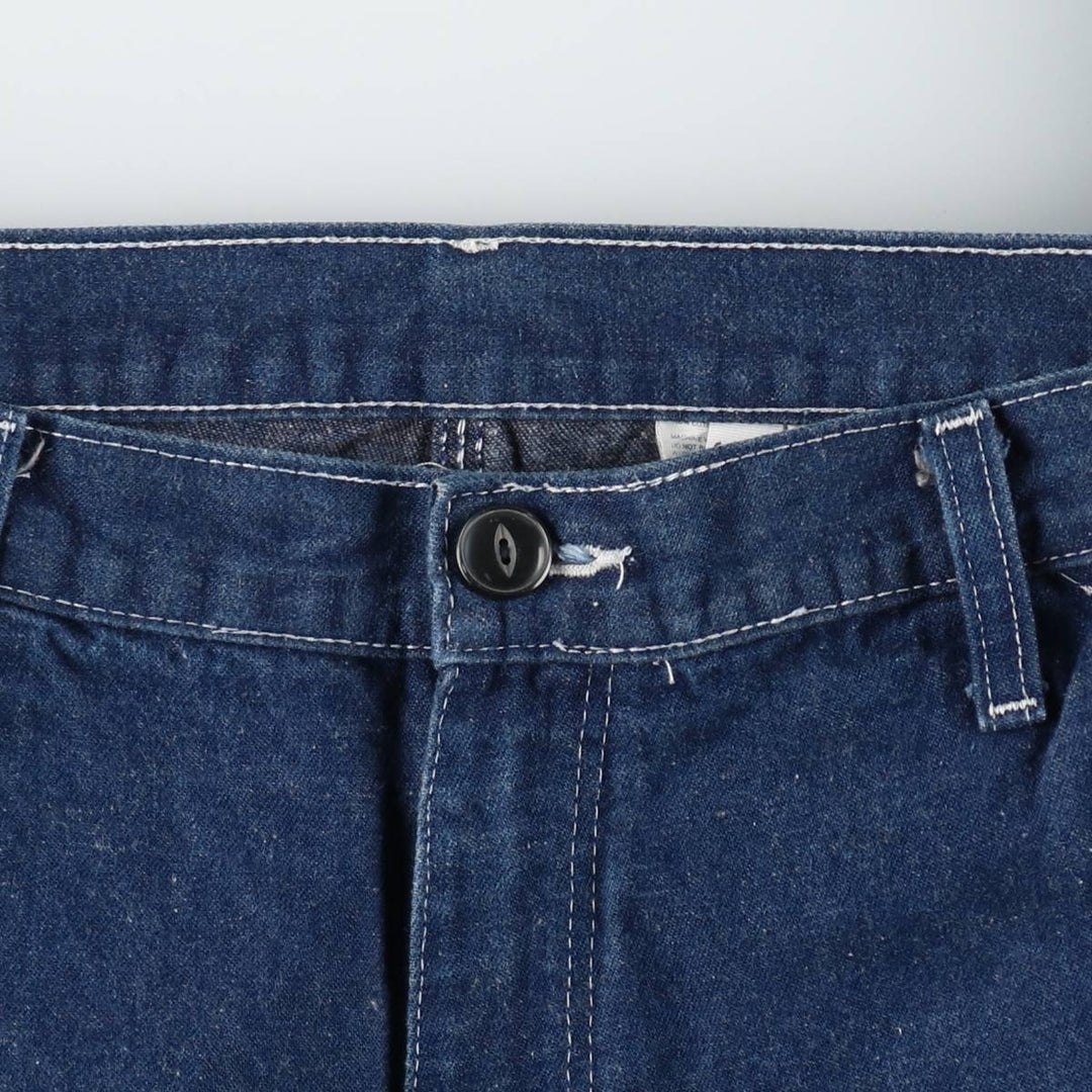 90s-era Dickies denim painter pants, men's size W35 (approx.), vintage. cotton navy blue type Vintage Second Hand