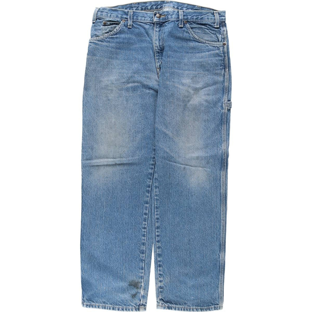 Dickies denim painter pants for men, equivalent to W35 cotton blue type Vintage Second Hand