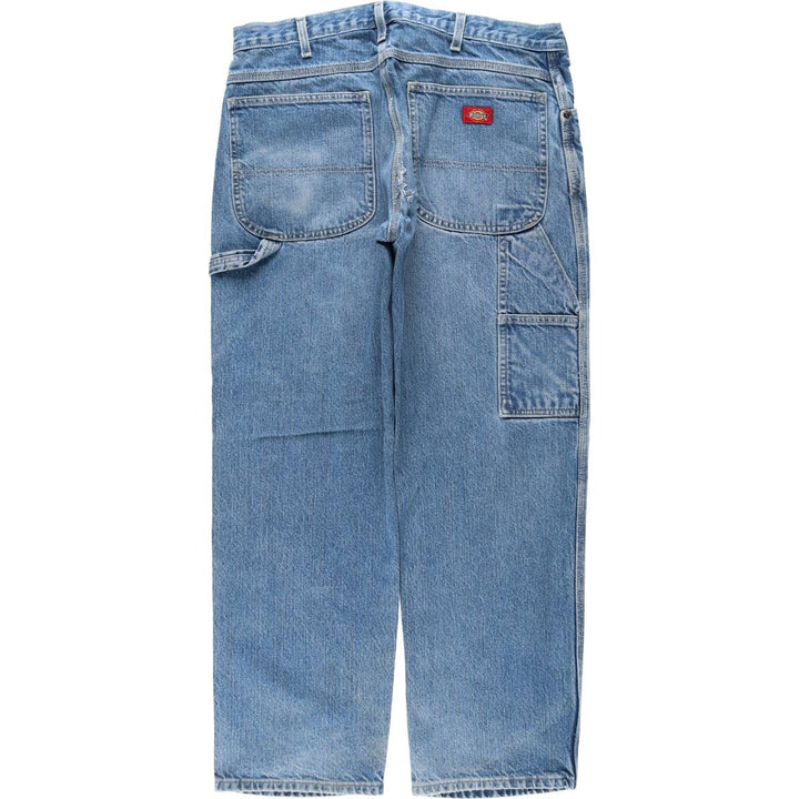 Dickies denim painter pants for men, equivalent to W35 cotton blue type Vintage Second Hand