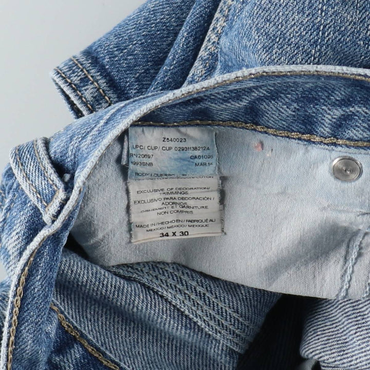 Dickies denim painter pants for men, equivalent to W35 cotton blue type Vintage Second Hand
