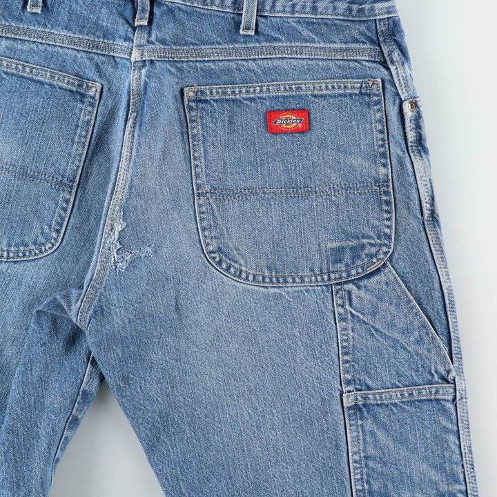 Dickies denim painter pants for men, equivalent to W35 cotton blue type Vintage Second Hand