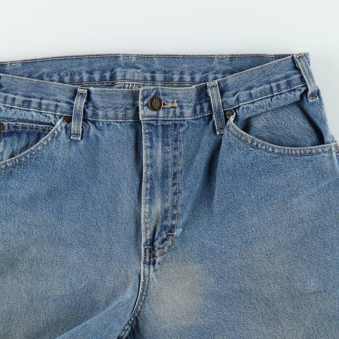 Dickies denim painter pants for men, equivalent to W33 unclear blue type Vintage Second Hand