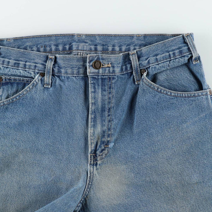 Dickies denim painter pants for men, equivalent to W33 unclear blue type Vintage Second Hand
