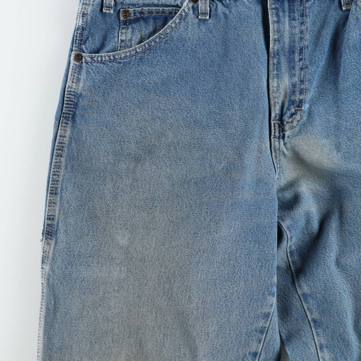 Dickies denim painter pants for men, equivalent to W33 unclear blue type Vintage Second Hand