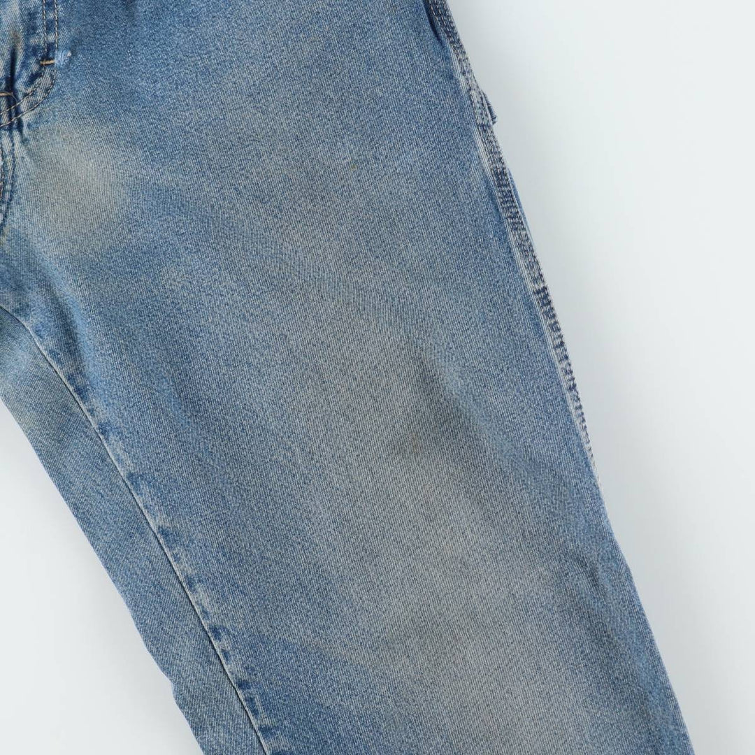 Dickies denim painter pants for men, equivalent to W33 unclear blue type Vintage Second Hand