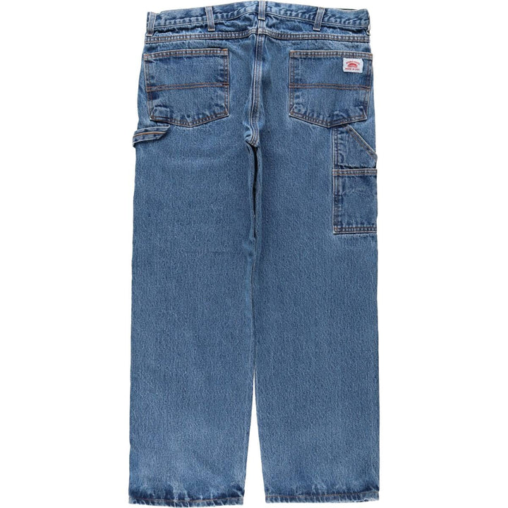 Round House denim painter pants, made in the USA, men's size W37 (approx.). cotton blue type Vintage Second Hand