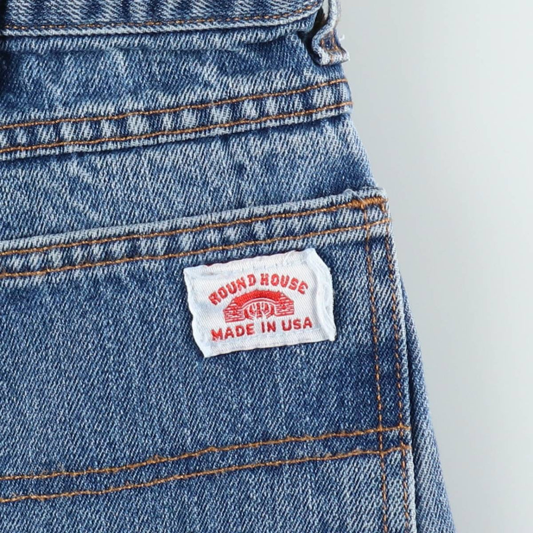 Round House denim painter pants, made in the USA, men's size W37 (approx.). cotton blue type Vintage Second Hand