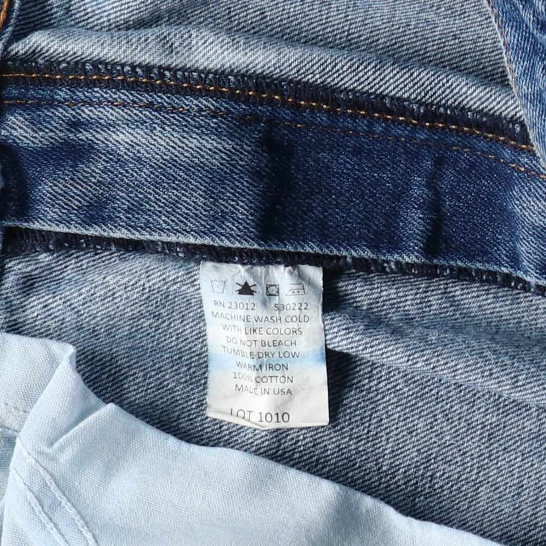 Round House denim painter pants, made in the USA, men's size W37 (approx.). cotton blue type Vintage Second Hand