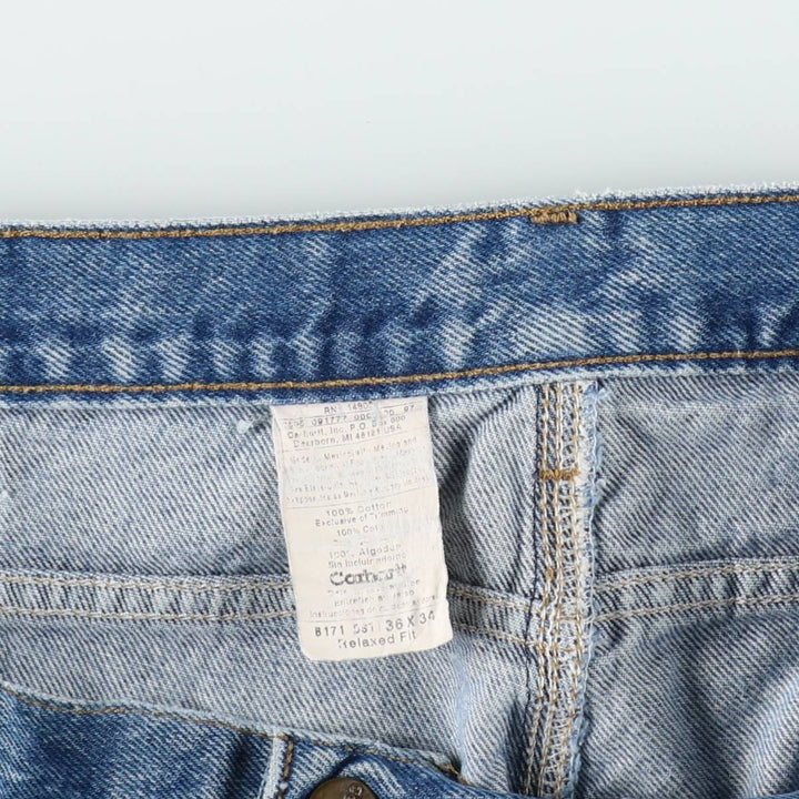 Carhartt Relaxed Fit Denim Painter Pants, Men's Size 36 cotton blue type Vintage Second Hand