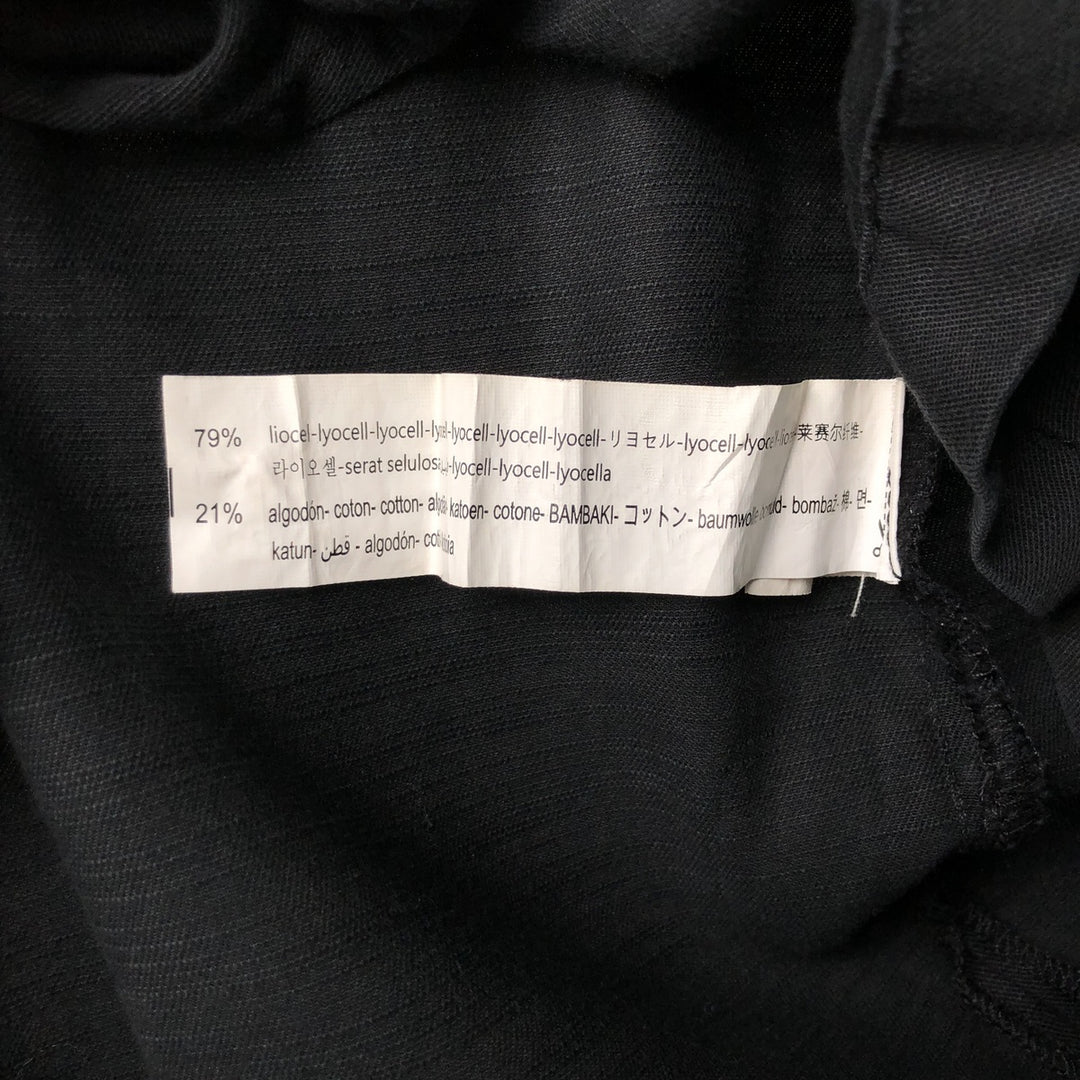 Short-sleeved open-collar box shirt, men's size L equivalent. unclear black type Vintage Second Hand