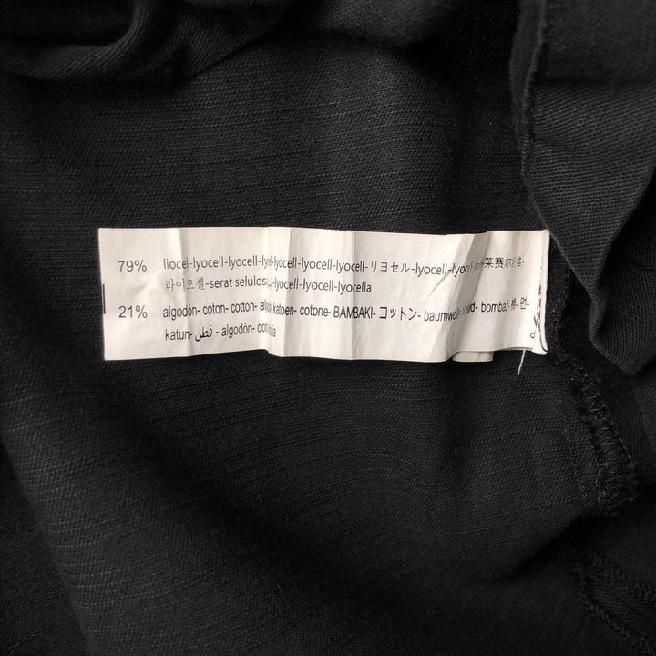 Short-sleeved open-collar box shirt, men's size L equivalent. unclear black type Vintage Second Hand