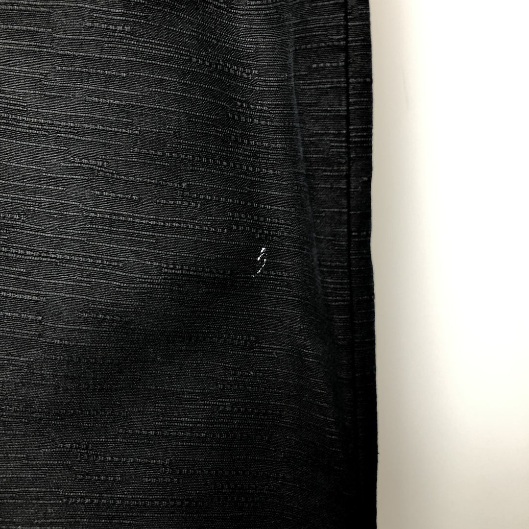 Paradise Collection Short-Sleeve Open-Collar Silk Shirt, Boxy Fit, Men's Size XL silk black type Vintage Second Hand