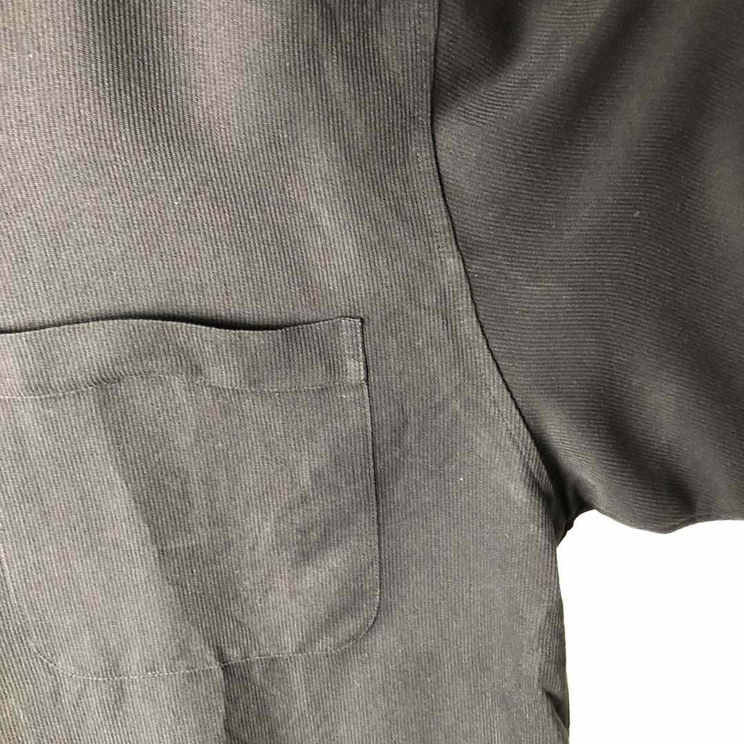 EIGHTY EIGHT Short-Sleeve Open Collar Rayon Shirt, Boxy Shirt, Men's Size M (approx.) Rayon black type Vintage Second Hand