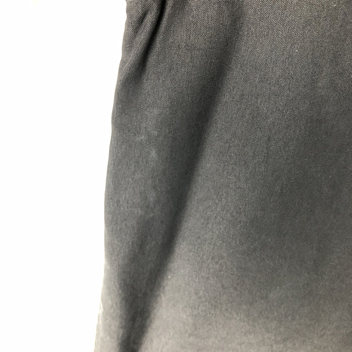 Nat Nast Short-Sleeve Open-Collar Silk Shirt, Boxy Fit, Men's Size M (approx.) silk black type Vintage Second Hand