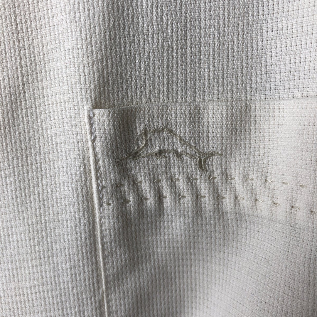 JOS. A. BANK Short-Sleeve Open-Collar Silk Shirt, Boxy Fit, Men's Size M (approx.) silk black type Vintage Second Hand