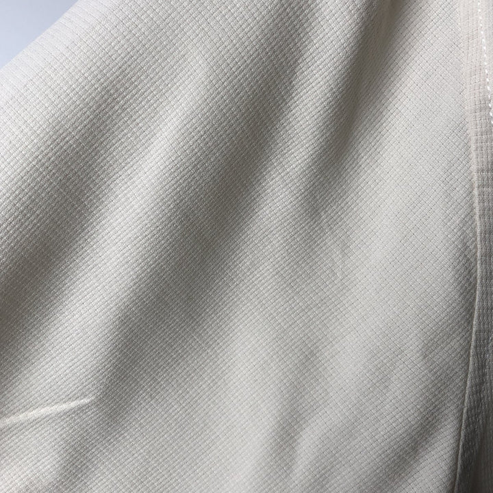 Tommy Bahama short sleeve open collar silk shirt, box shirt, men's size L silk ivory Vintage Second Hand