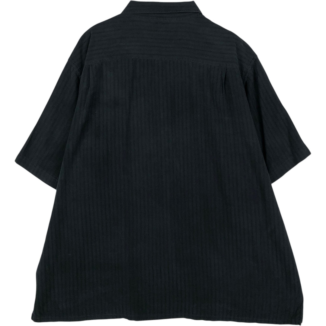 CROFT AND BARROW Short-Sleeve Box Shirt, Men's XXL (approx.) unclear black type Vintage Second Hand