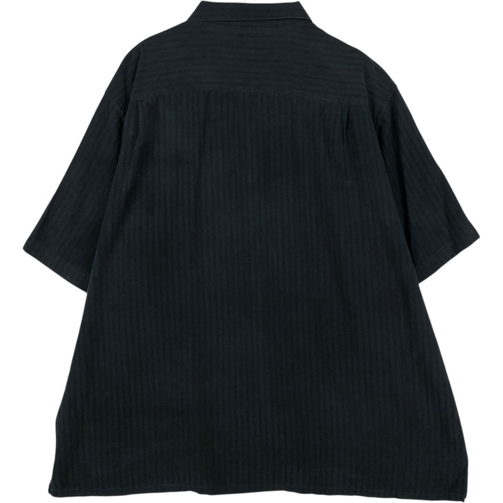 CROFT AND BARROW Short-Sleeve Box Shirt, Men's XXL (approx.) unclear black type Vintage Second Hand