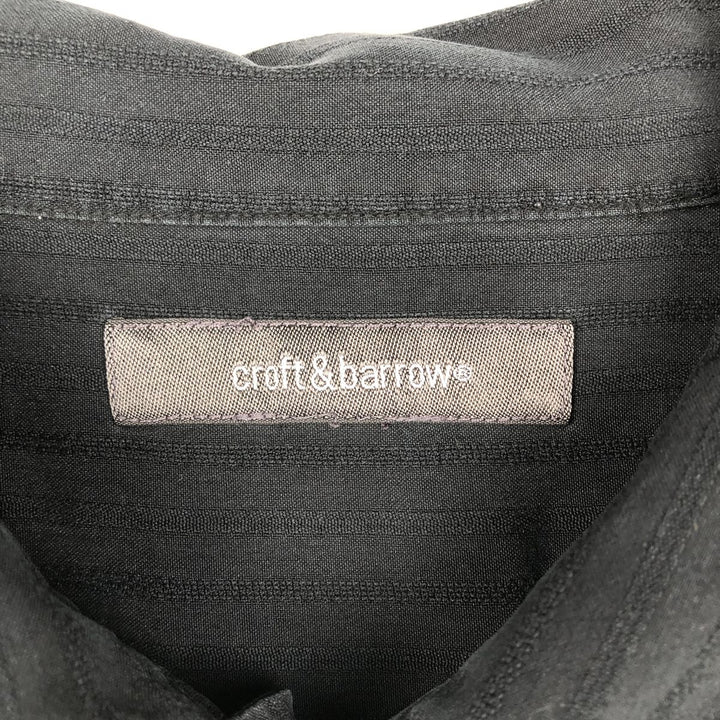 CROFT AND BARROW Short-Sleeve Box Shirt, Men's XXL (approx.) unclear black type Vintage Second Hand