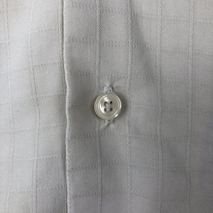 Haggar Check Pattern Short-Sleeve Open Collar Shirt, Boxy Shirt, Men's Size L (approx.) Rayon Beige type Vintage Second Hand