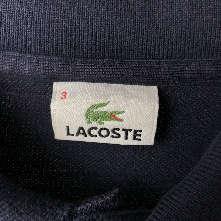 Lacoste LACOSTE short sleeve polo shirt size 3, men's size S unclear navy blue type Vintage Second Hand