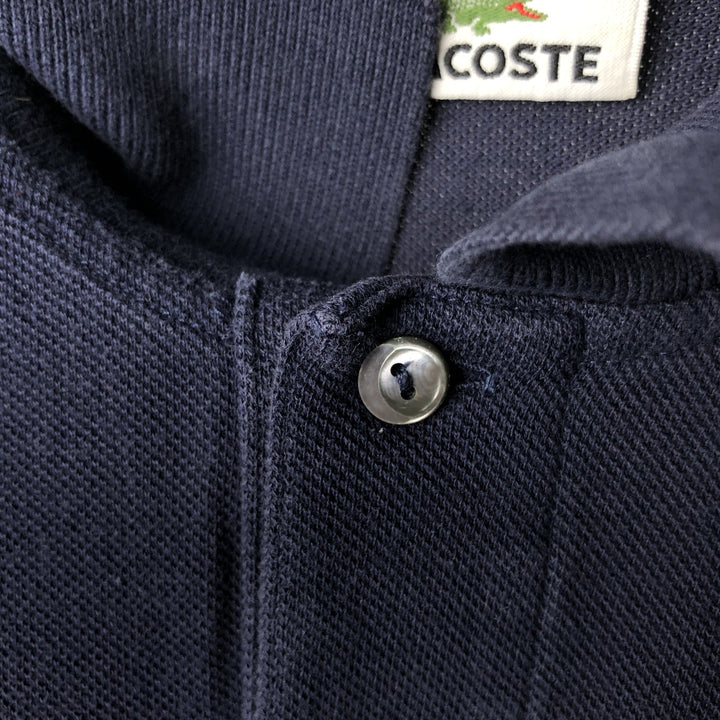 Lacoste LACOSTE short sleeve polo shirt size 3, men's size S unclear navy blue type Vintage Second Hand