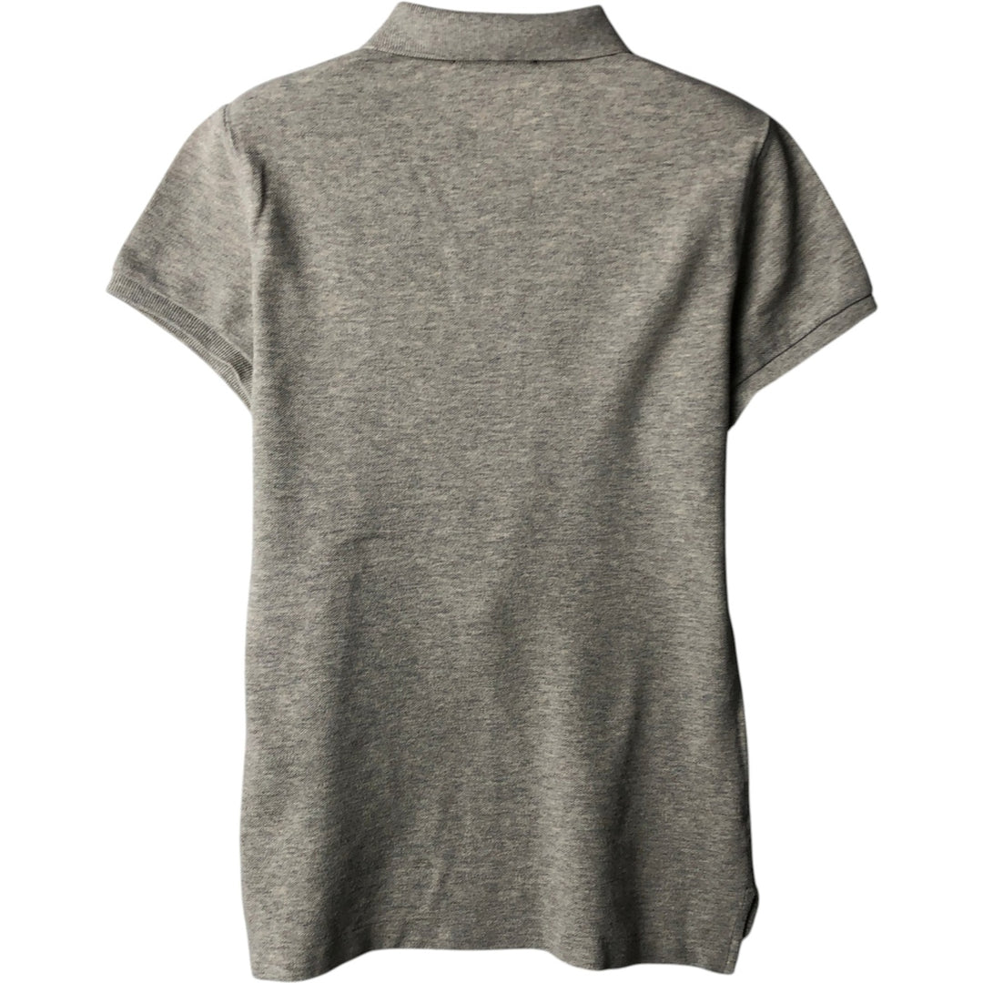 Ralph Lauren THE SKINNY POLO Short-Sleeve Polo Shirt, Women's Size S (approx.) cotton gray type Vintage Second Hand