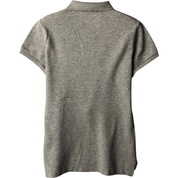 Ralph Lauren THE SKINNY POLO Short-Sleeve Polo Shirt, Women's Size S (approx.) cotton gray type Vintage Second Hand