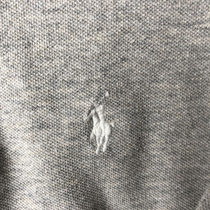Ralph Lauren THE SKINNY POLO Short-Sleeve Polo Shirt, Women's Size S (approx.) cotton gray type Vintage Second Hand