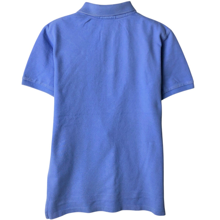 Ralph Lauren POLO by Ralph Lauren Short-Sleeve Polo Shirt, Women's Size S (approx.) cotton blue type Vintage Second Hand