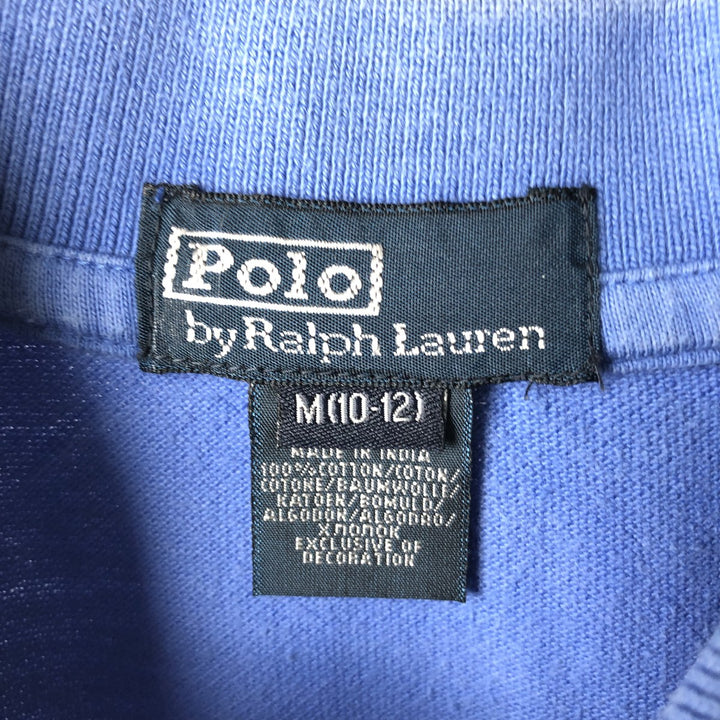 Ralph Lauren POLO by Ralph Lauren Short-Sleeve Polo Shirt, Women's Size S (approx.) cotton blue type Vintage Second Hand