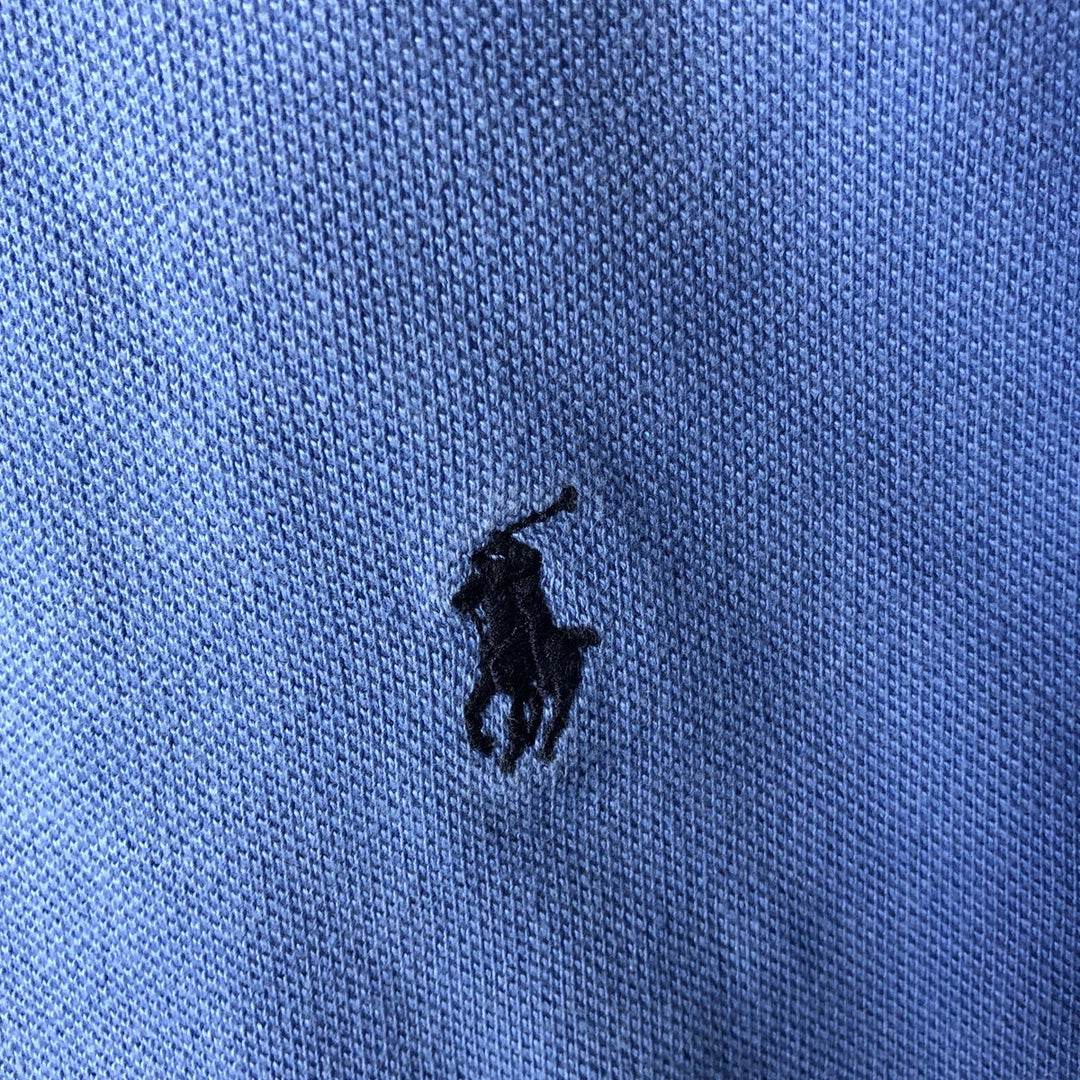 Ralph Lauren POLO by Ralph Lauren Short-Sleeve Polo Shirt, Women's Size S (approx.) cotton blue type Vintage Second Hand