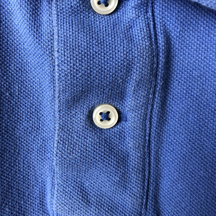 Ralph Lauren POLO by Ralph Lauren Short-Sleeve Polo Shirt, Women's Size S (approx.) cotton blue type Vintage Second Hand
