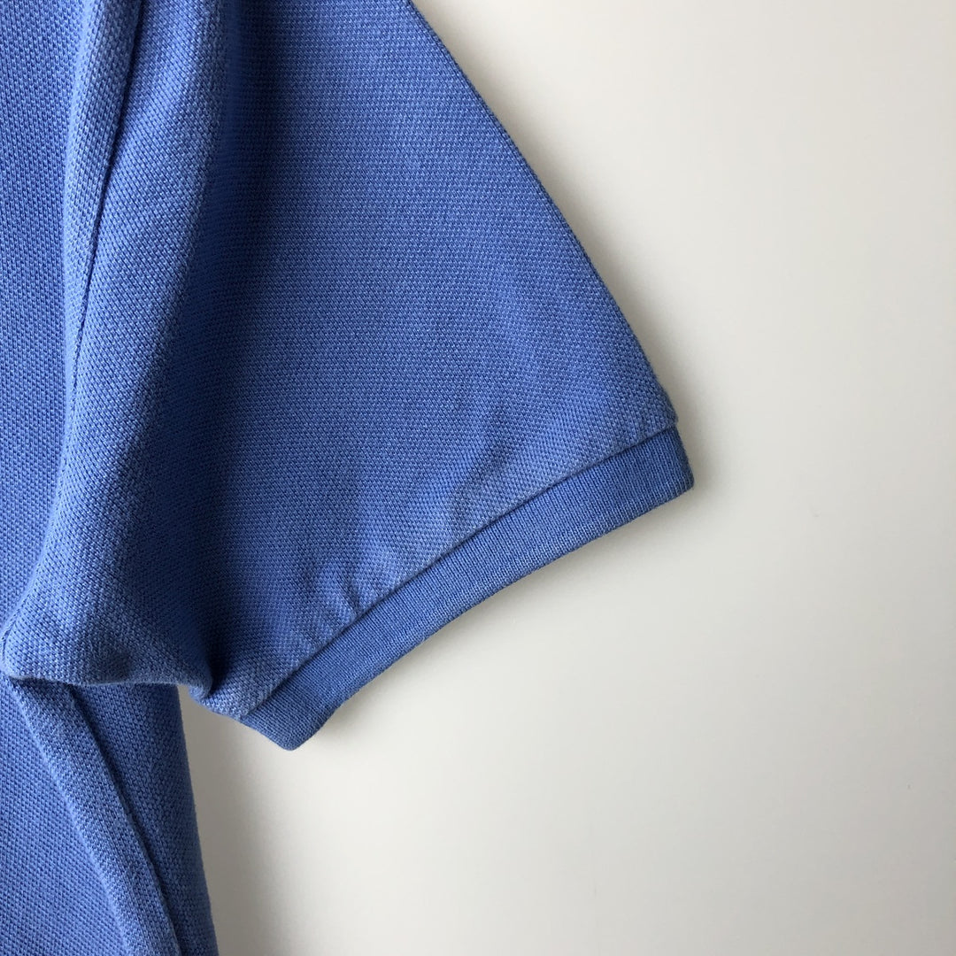 Ralph Lauren POLO by Ralph Lauren Short-Sleeve Polo Shirt, Women's Size S (approx.) cotton blue type Vintage Second Hand