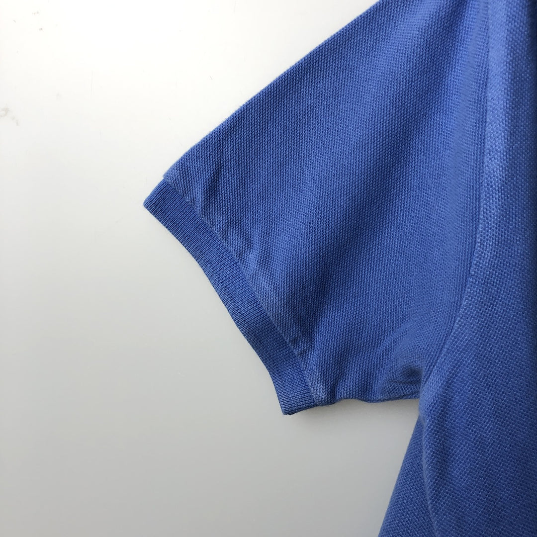 Ralph Lauren POLO by Ralph Lauren Short-Sleeve Polo Shirt, Women's Size S (approx.) cotton blue type Vintage Second Hand