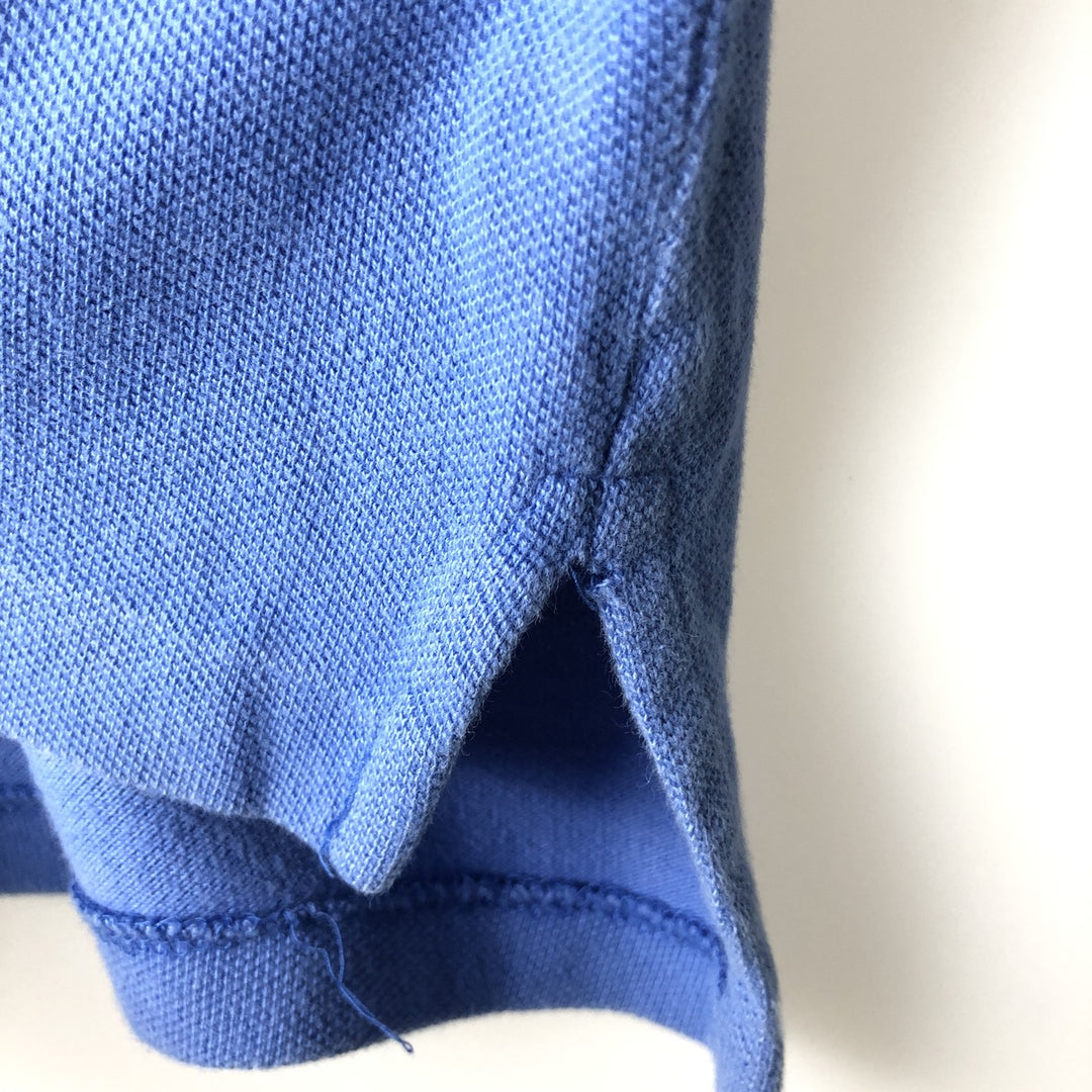 Ralph Lauren POLO by Ralph Lauren Short-Sleeve Polo Shirt, Women's Size S (approx.) cotton blue type Vintage Second Hand