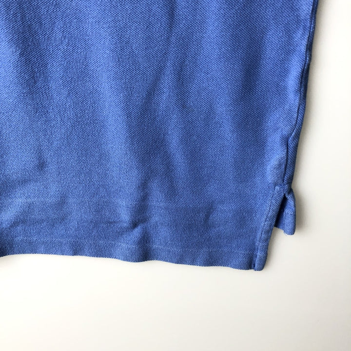 Ralph Lauren POLO by Ralph Lauren Short-Sleeve Polo Shirt, Women's Size S (approx.) cotton blue type Vintage Second Hand