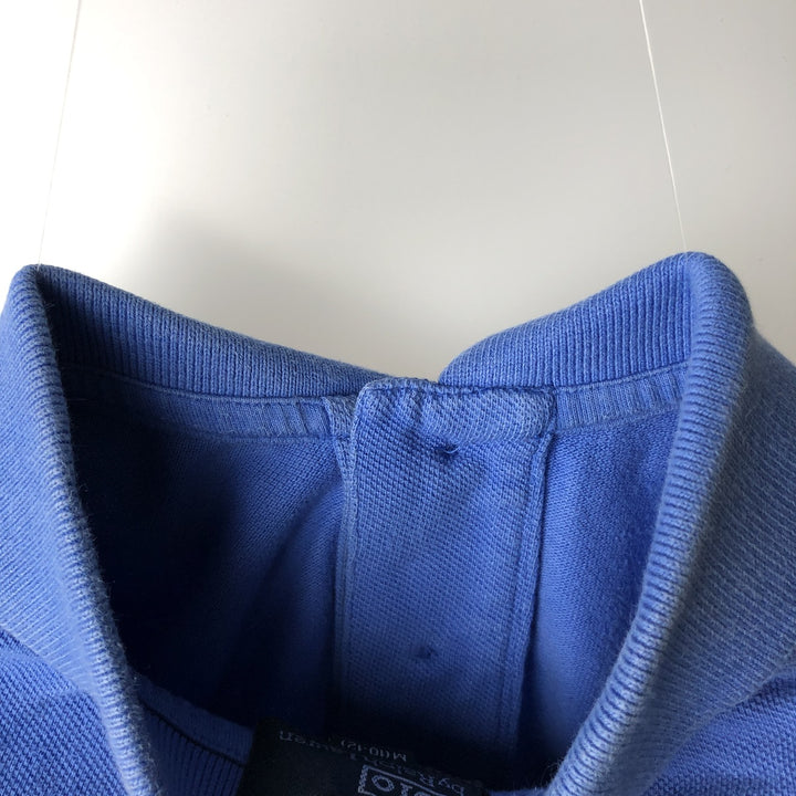 Ralph Lauren POLO by Ralph Lauren Short-Sleeve Polo Shirt, Women's Size S (approx.) cotton blue type Vintage Second Hand