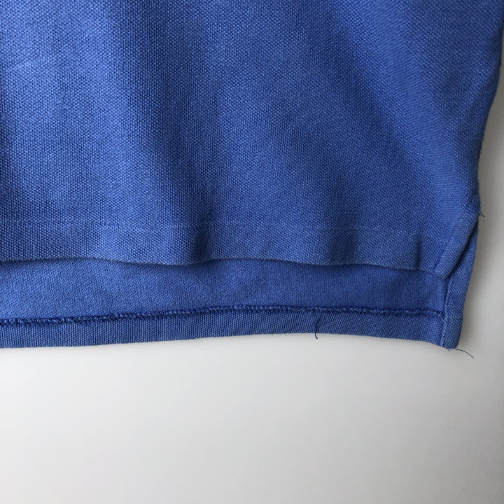 Ralph Lauren POLO by Ralph Lauren Short-Sleeve Polo Shirt, Women's Size S (approx.) cotton blue type Vintage Second Hand