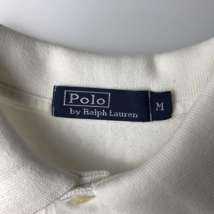 Ralph Lauren POLO by Ralph Lauren short sleeve polo shirt, women's size M cotton white type Vintage Second Hand