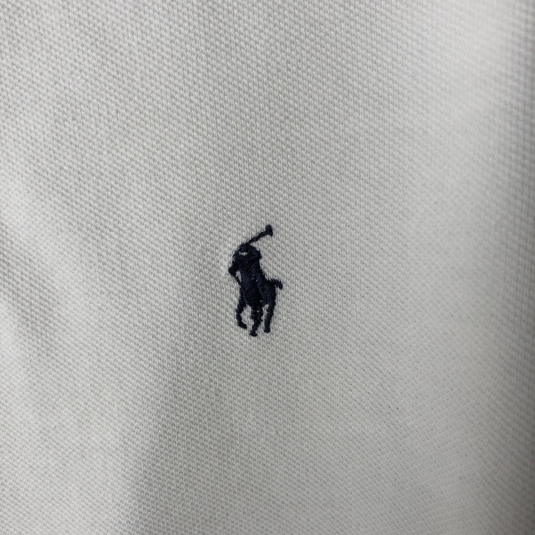 Ralph Lauren POLO by Ralph Lauren short sleeve polo shirt, women's size M cotton white type Vintage Second Hand