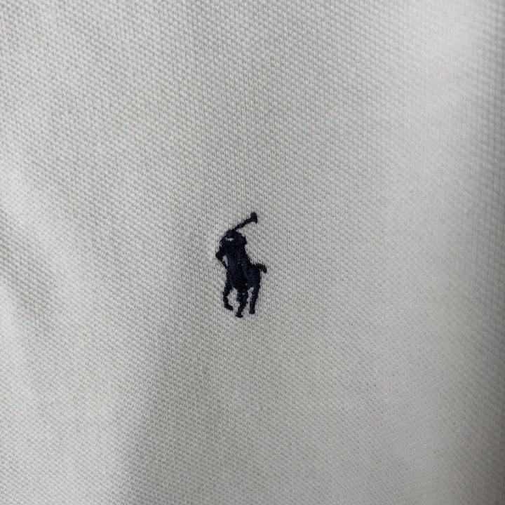 Ralph Lauren POLO by Ralph Lauren short sleeve polo shirt, women's size M cotton white type Vintage Second Hand