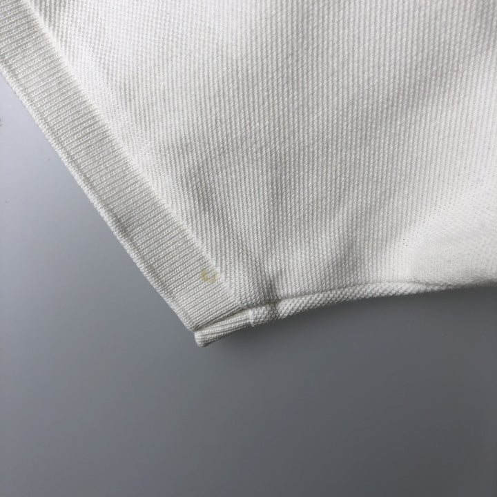 Ralph Lauren POLO by Ralph Lauren short sleeve polo shirt, women's size M cotton white type Vintage Second Hand