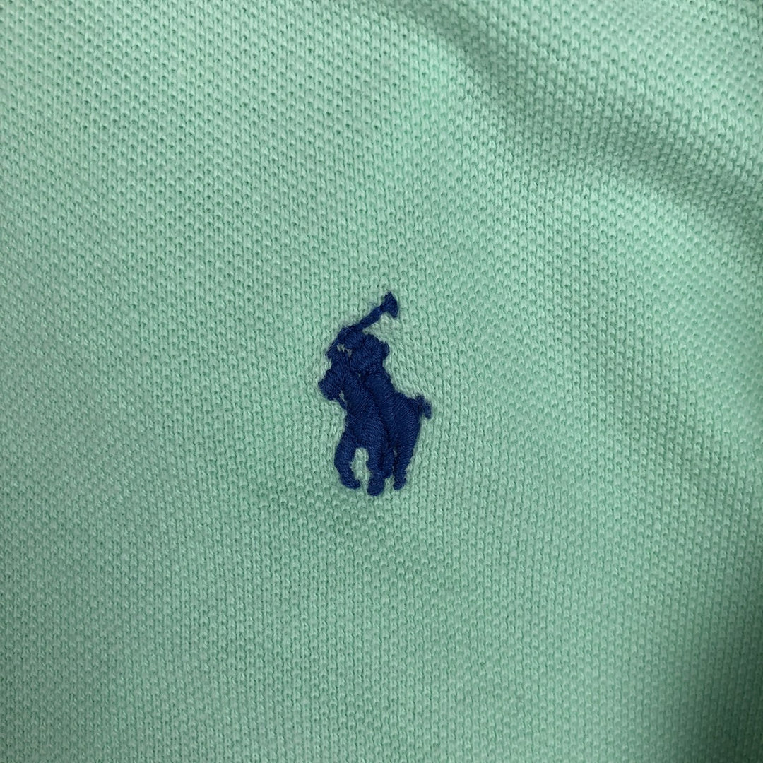 Ralph Lauren POLO by Ralph Lauren short sleeve polo shirt, women's size XL cotton Emerald green Vintage Second Hand