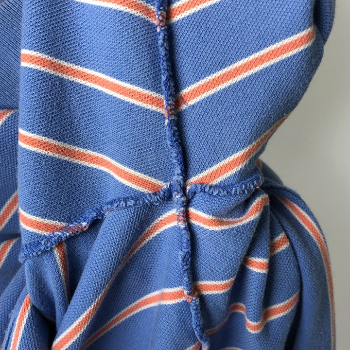 Ralph Lauren POLO by Ralph Lauren short sleeve striped polo shirt for women, size M cotton Blue type light blue Vintage Second Hand