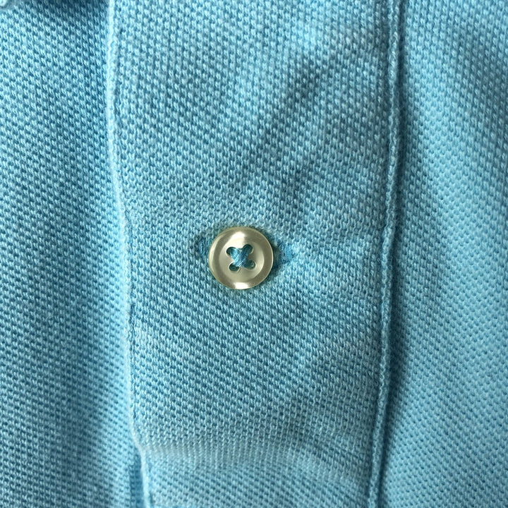 Ralph Lauren POLO RALPH LAUREN CLASSIC FIT short sleeve polo shirt for women, size M cotton Blue type light blue Vintage Second Hand