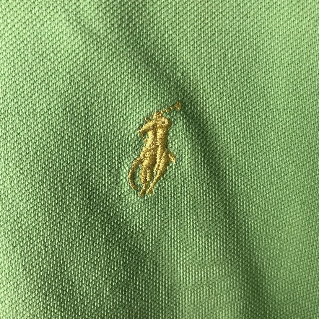 Ralph Lauren THE SKINNY POLO Short-Sleeve Polo Shirt, Women's Size L (approx.) cotton green type yellow green Vintage Second Hand