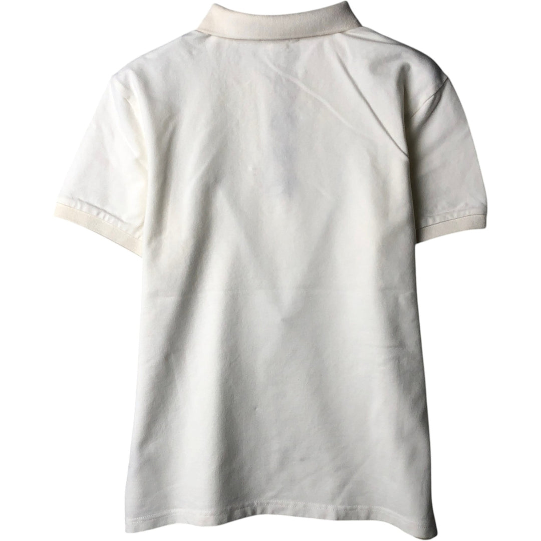 Burberry's BRIT Short-Sleeve Polo Shirt, Made in England, Women's Size M (approx.) cotton white type Vintage Second Hand