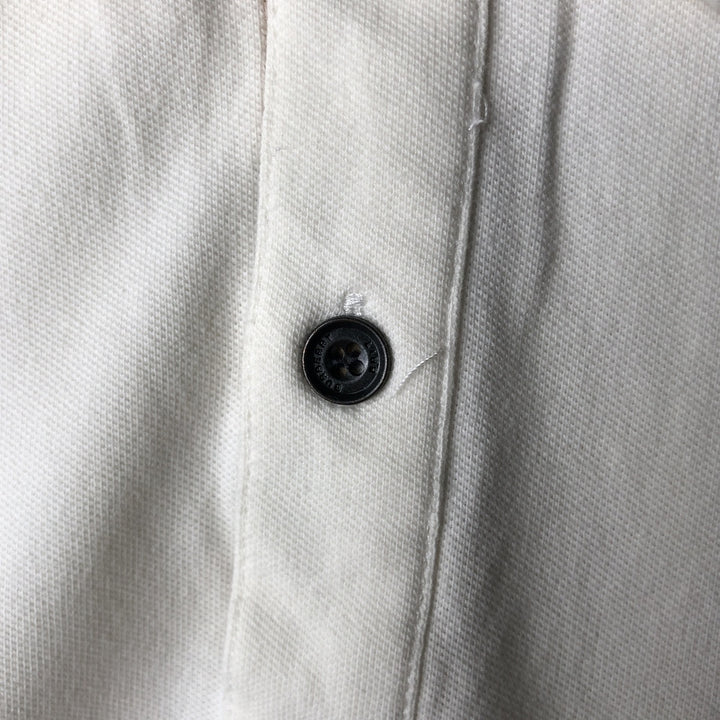 Burberry's BRIT Short-Sleeve Polo Shirt, Made in England, Women's Size M (approx.) cotton white type Vintage Second Hand