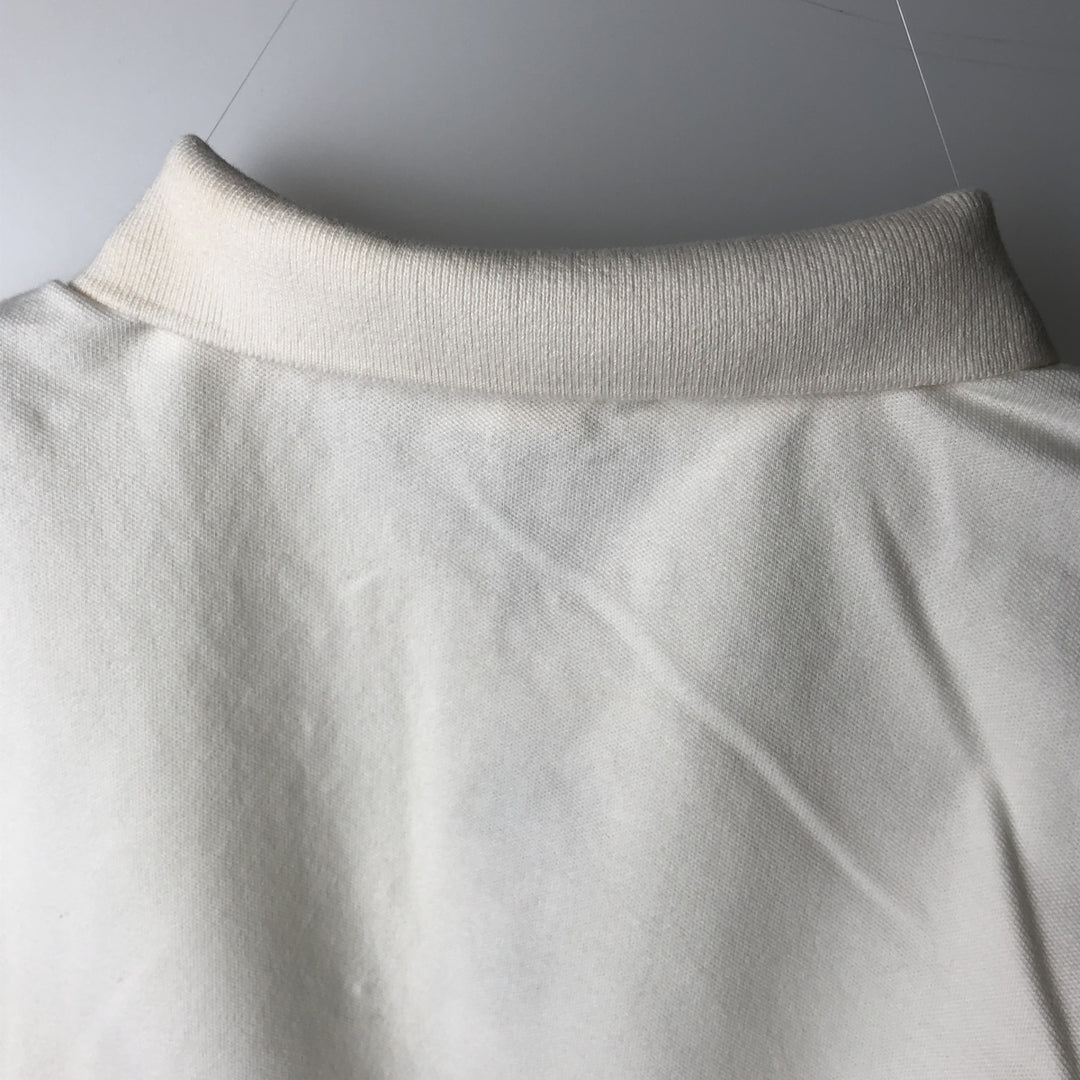 Burberry's BRIT Short-Sleeve Polo Shirt, Made in England, Women's Size M (approx.) cotton white type Vintage Second Hand